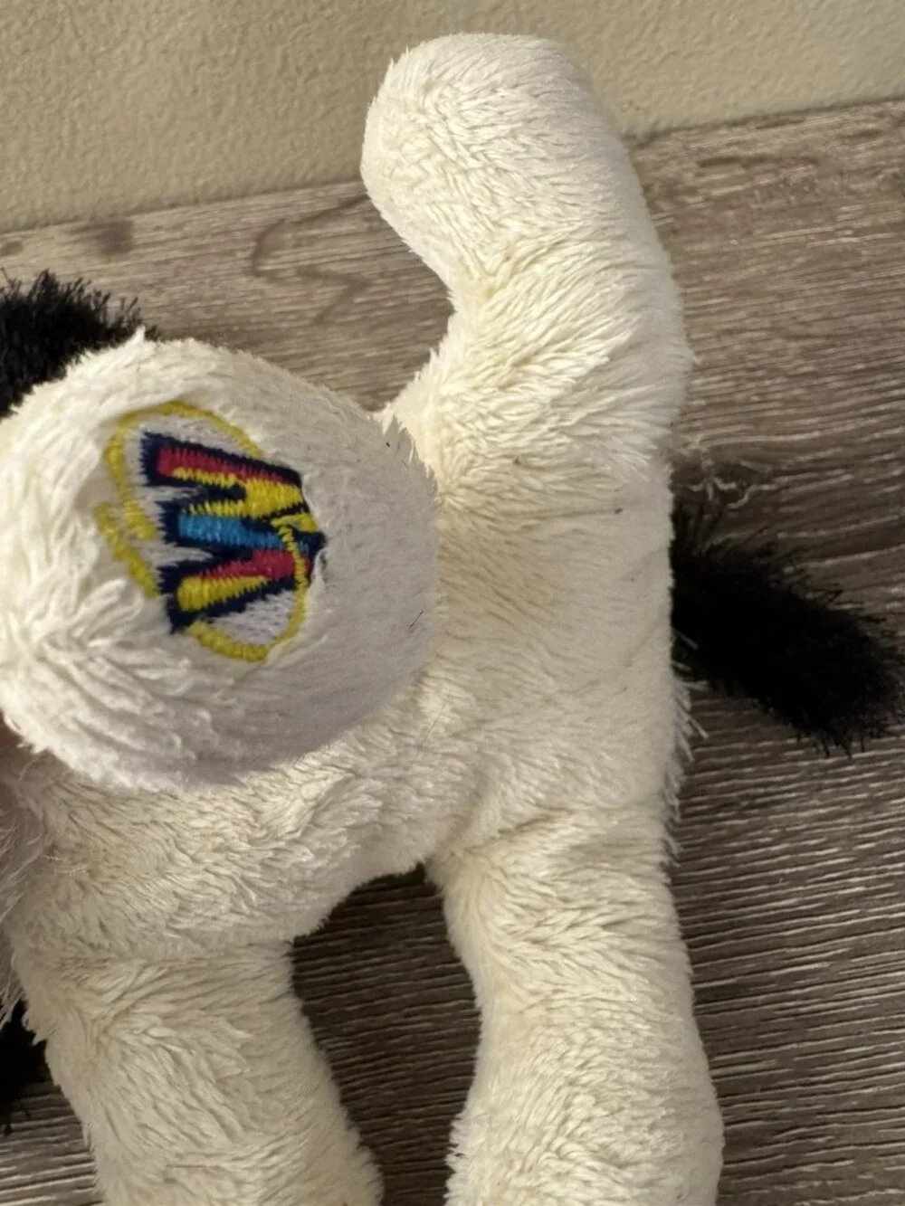 Ganz Webkinz Cheeky Dog Puppy Plush Stuffed Animal Toy Black White No Code OC30